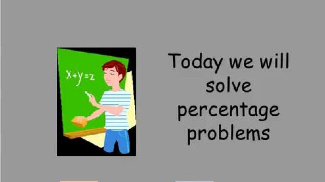 Solving percentage problems using reading skills
